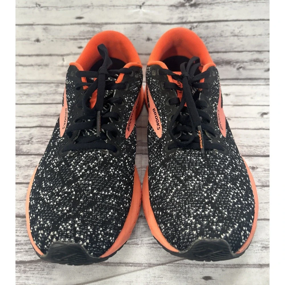 Brooks Launch 7 Shoes Womens Size 9 Black Coral Running Sneakers 1203221B079